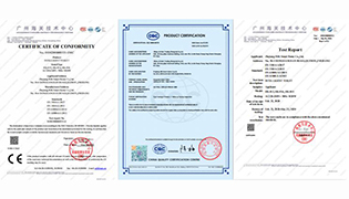 What certificates  does a smart toilet manufacturer qualify?