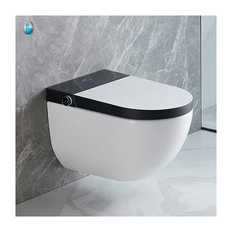 Smart Commode Wall Hung Wc Toilet Smart Bidet Remote Control Toilet 7204