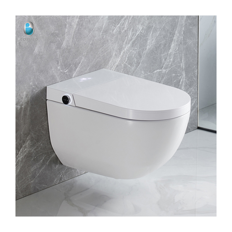 Smart Commode Wall Hung Wc Toilet Smart Bidet Remote Control Toilet 7204